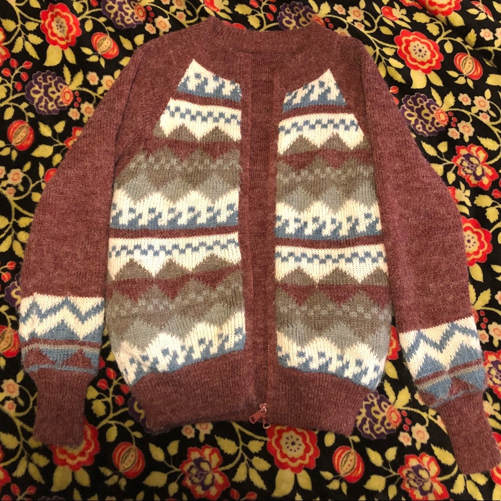 Vintage thick pattern sweater